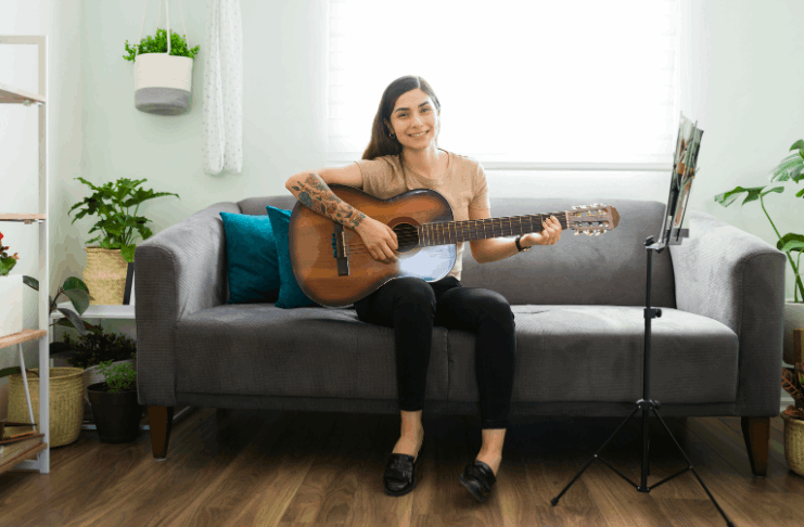 Wie man zu Hause Gitarre spielt – kostenlose App